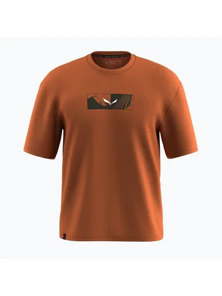 Bărbați Salewa Eagle Hybrid Loose tricou bombay maro