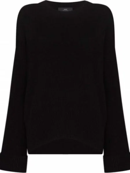 Pulover Arch4 cu maneci evazate negru