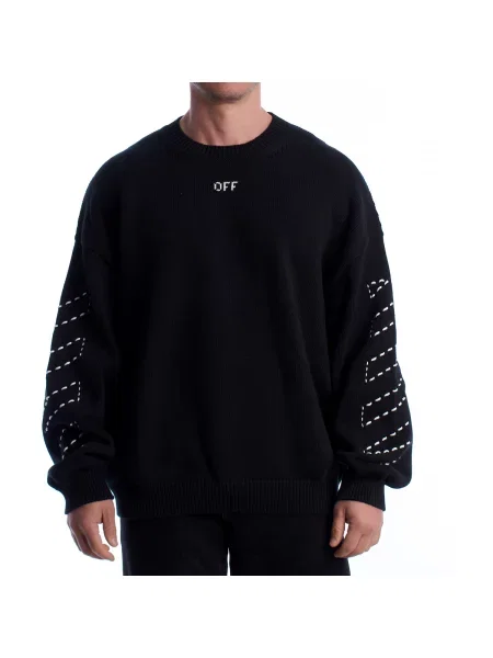 Pulover Off-white alb