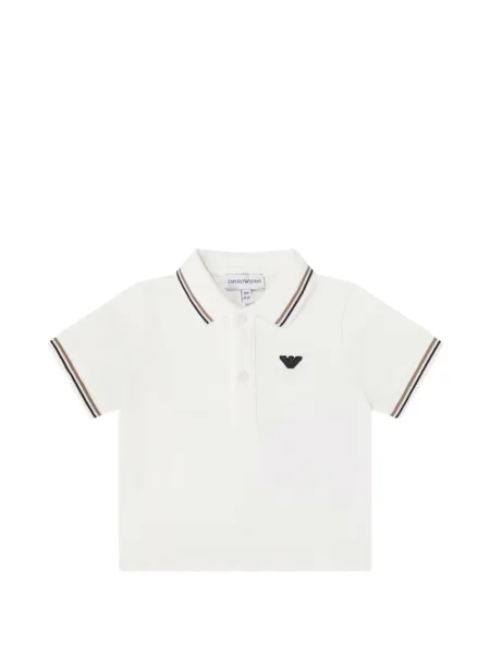 Koszulka polo dziecięca Emporio Armani biała