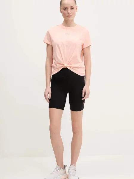 Шорти Dkny з принтом висока посадка чорний