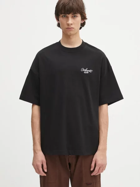 Tričko Carhartt Wip s aplikacemi bílé