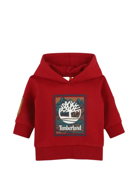 Bluza z kapturem dziecięca Timberland czerwona
