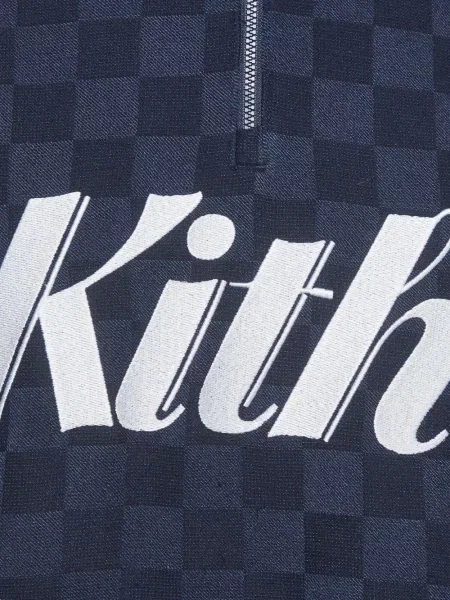 Hanorac cu fermoar Kith albastru