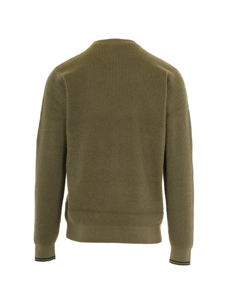 Pulover Fred Perry cu broderie verde