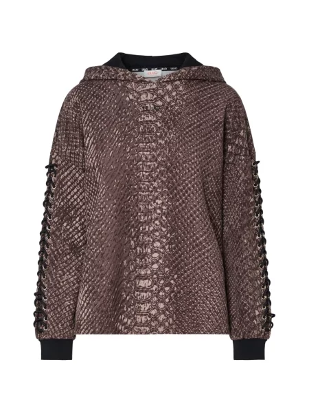 Hanorac Liu Jo cu imagine cu imprimeu animal print maro