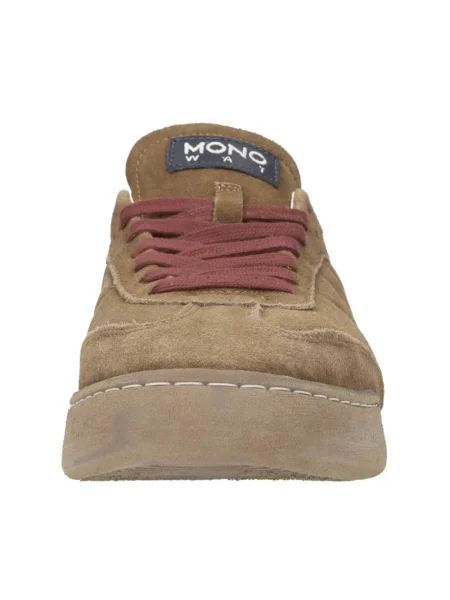 Sneakersy Monoway skórzane brązowe