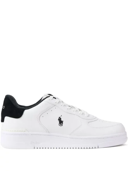 Manšestrové plisované s límcem tričko Polo Ralph Lauren modré