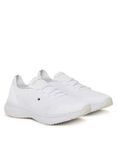 Tommy Hilfiger Sneakersy Th Knit Runner bílá