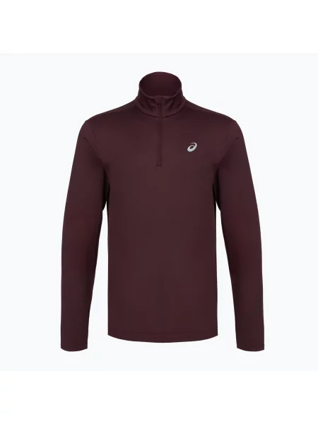 Мъжки суитшърт за бягане ASICS Core Ls Zip Winter Top dark currant