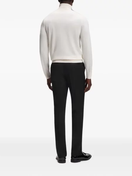 Pantaloni Boss din satin negru