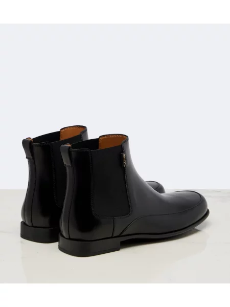 Кожени боти тип челси Tod's черно