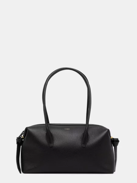 Yuzefi geantă shopper pentru femei din piele BRIOCHE DUFFLE negru