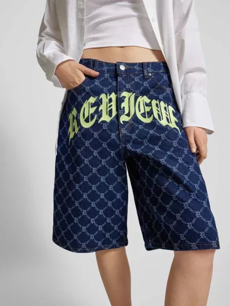 Szorty jeansowe o kroju baggy Review