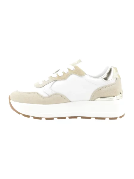 Sneakersy Patrizia Pepe skórzane na platformie białe