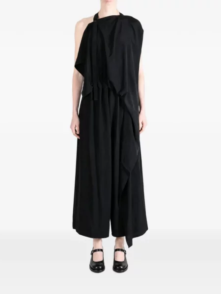 Rochie midi Y's asimetrică drapată negru
