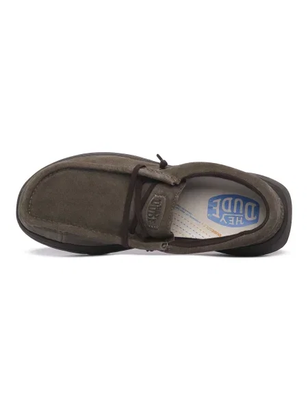 Pantofi Heydude din piele de căprioară maro
