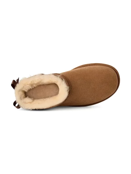 Замшевые сапоги Ugg с бантом