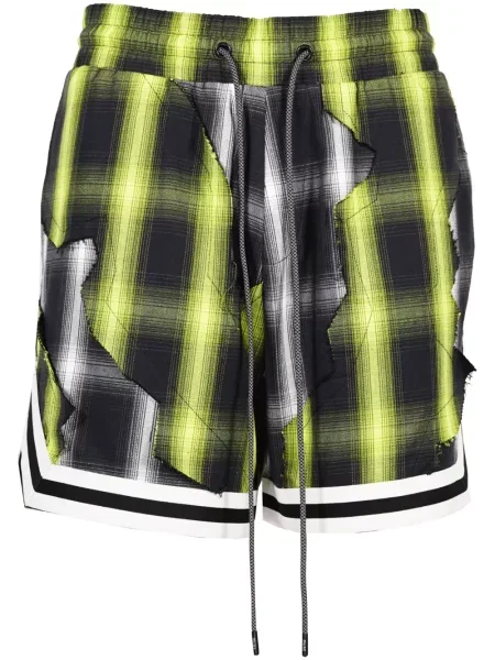 Szorty Mostly Heard Rarely Seen w kratkę czarne