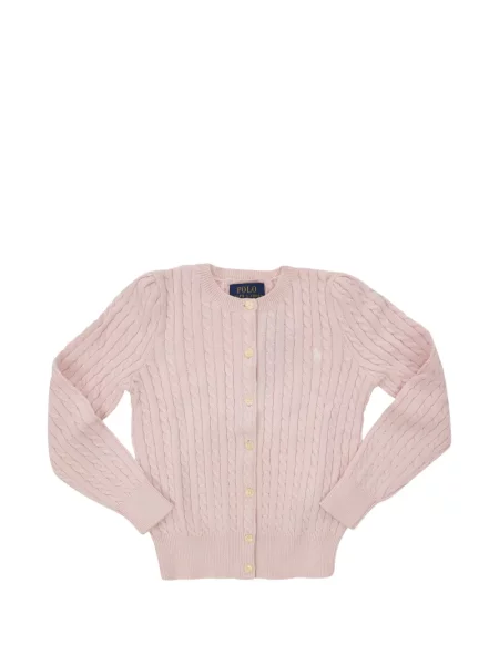 Kardigan dziecięcy Polo Ralph Lauren różowy