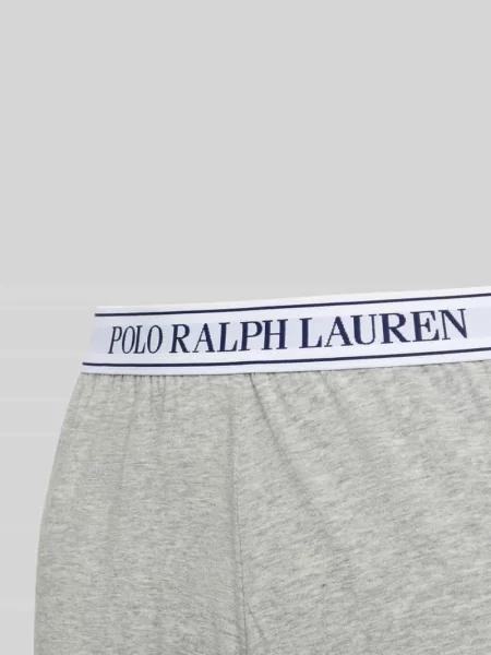 Spodnie od piżamy z prostą nogawką i elastycznym pasem z logo Polo Ralph Lauren
