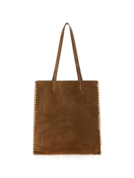 Szarvasbőr shopper táska Prada barna