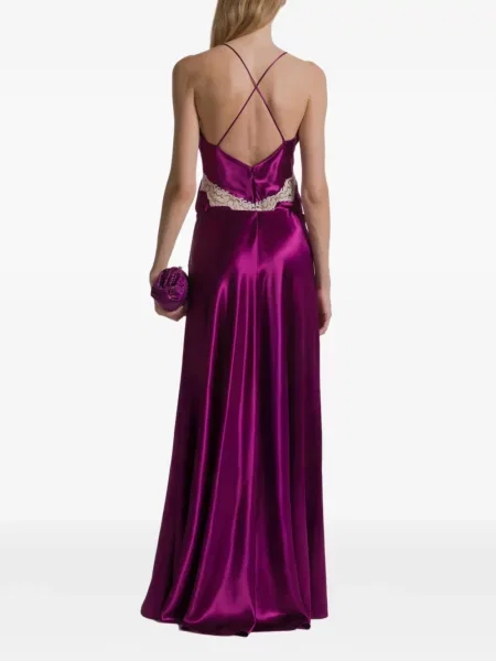 A-vonalú maxi szoknya Alberta Ferretti lila