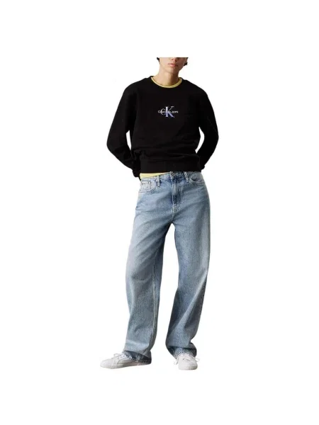 Geacă de blugi Calvin Klein Jeans negru