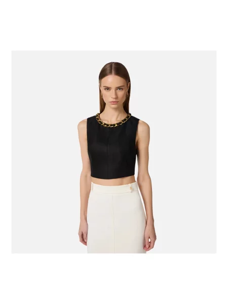 Top Elisabetta Franchi negru