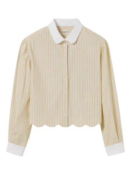 Koszula Claudie Pierlot w paski żółta