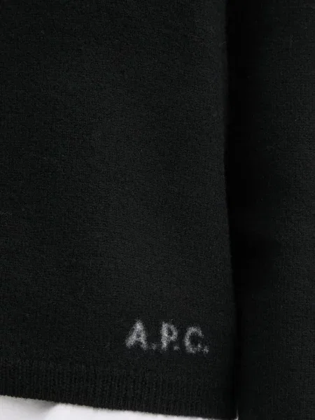 A.P.C. Вълнена жилетка cardigan mila черно