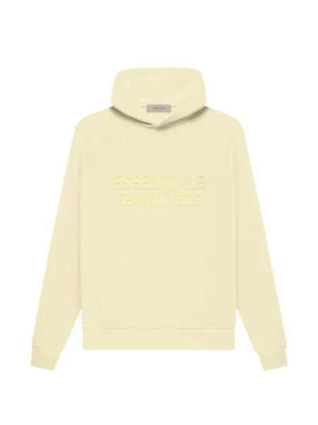 Hanorac cu glugă Fear Of God Essentials cu autograf galben