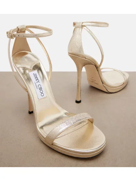 Sandale Jimmy Choo din piele cu platformă