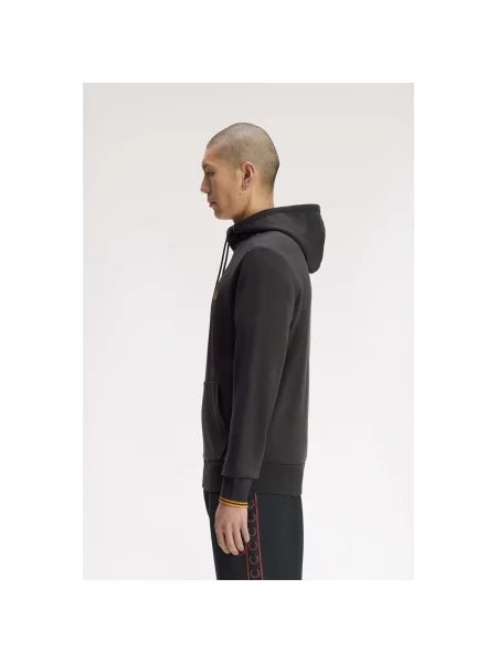 Mikina s kapucňou Fred Perry s kapucňou sivá