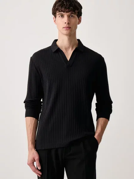 Marc O'Polo pulover pentru bărbați cu negru