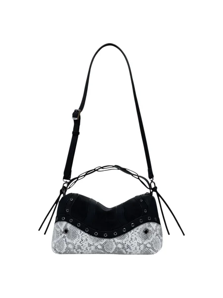 Чанта Desigual SNAKE PATCH BERGAMO черно