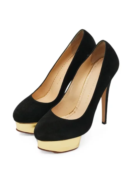 Pantofi cu toc Charlotte Olympia cu platformă negru