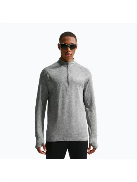 Кофта для бігу Nike Stride Zip Dri-Fit smoke grey/heather сірий