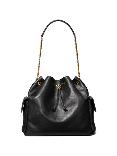 Su raišteliu rankinė Tory Burch juoda