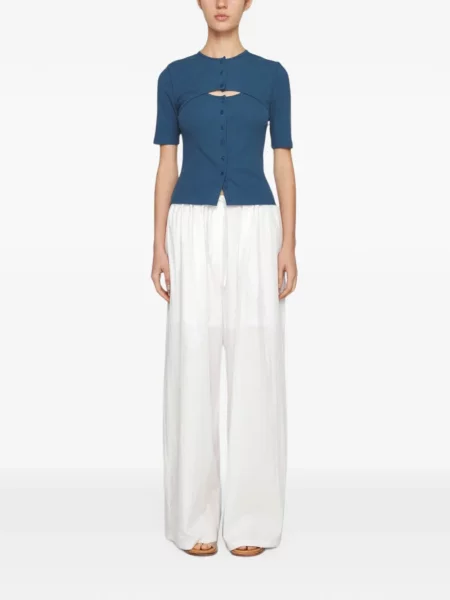 Pantaloni Amomento alb