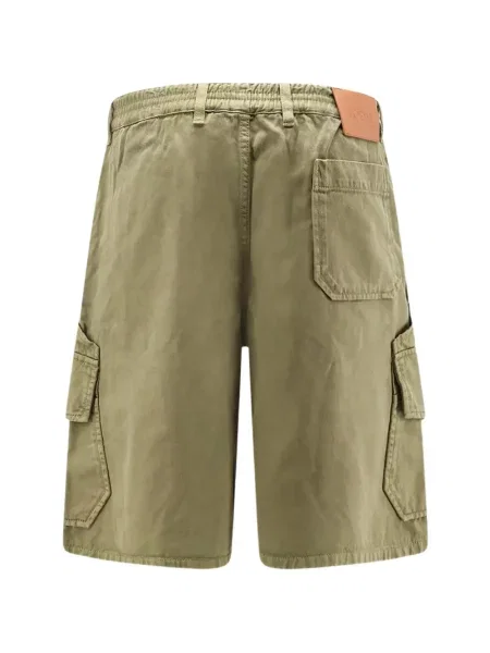 Pantaloni scurți cargo Loewe cu autograf verde