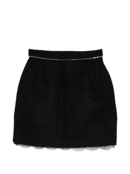 Fustă Roberto Cavalli din tweed negru