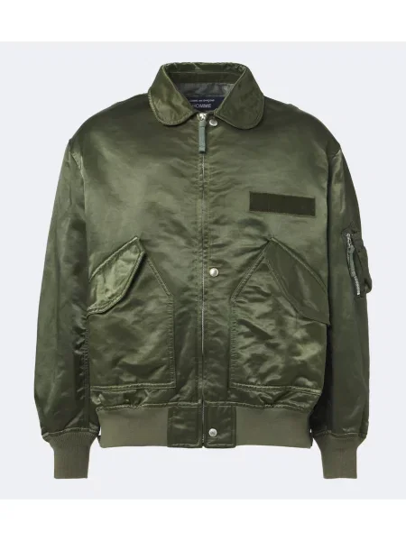 Geacă bomber Comme Des Garçons Homme din țesătură twill verde