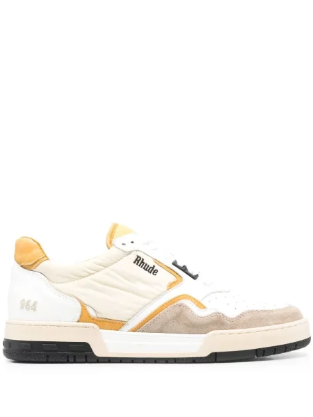 Sneakerși Rhude cu șireturi din dantelă alb