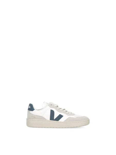 Sneakersy Veja z logo zamszowe białe