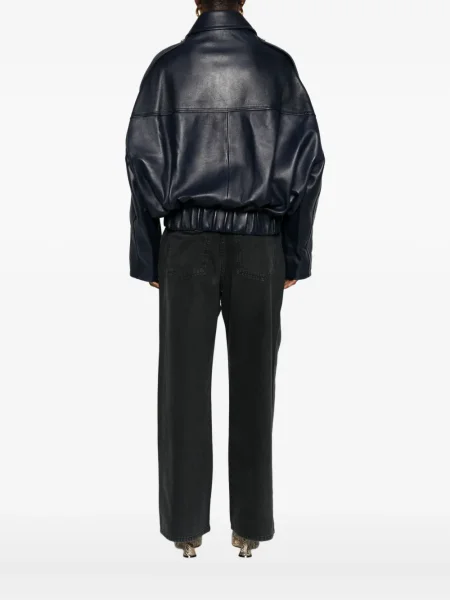 Geanta de piele Khaite albastru