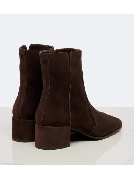Cizme scurte Jimmy Choo din piele de căprioară maro