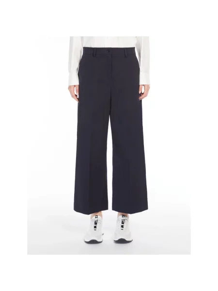 Spodnie Weekend Max Mara niebieskie