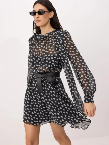 Trendyol Rochie gri deschis negru