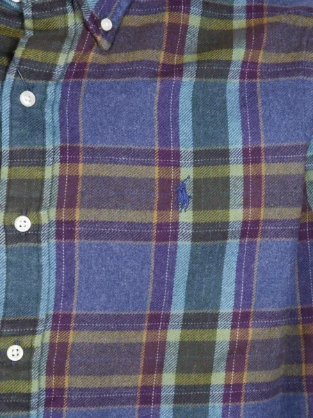 Džersis su raišteliu pledas džemperis Polo Ralph Lauren balta